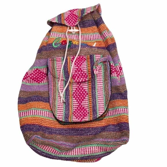 cozumel mexico Handbags - Cozumel Mexico 14.5 x 14 drawstring bag
